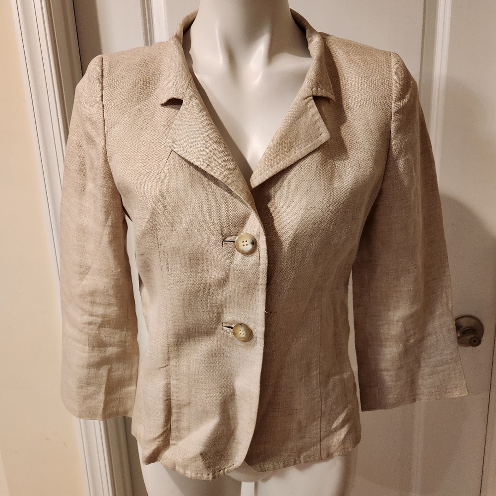 Max Mara Linen Blazer Size 8